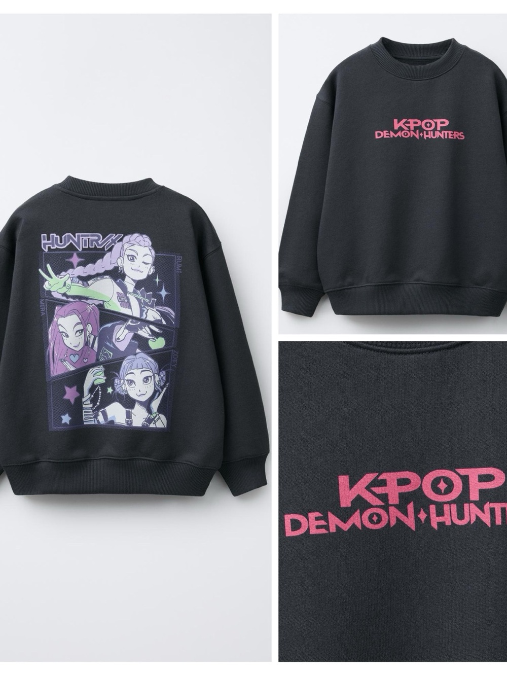 ZARA girl’s KPOP Demon Hunters sweatshirt k-pop